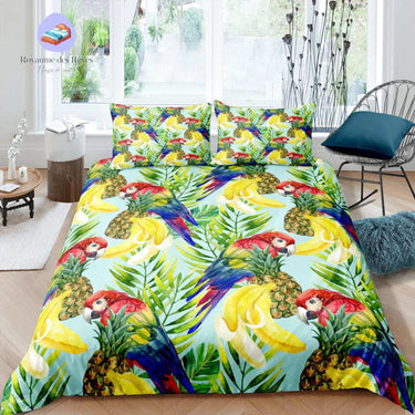 Housse de Couette Perroquet 2 Personnes